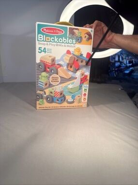 Melissa & Doug Blackables 54-Piece Snap & Play Vehicles Set - Blue/Red